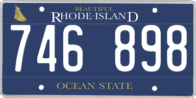 RI license plate 746898
