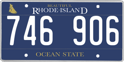 RI license plate 746906