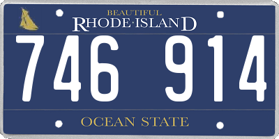 RI license plate 746914