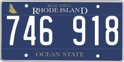 RI license plate 746918