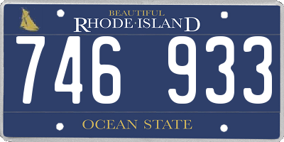 RI license plate 746933