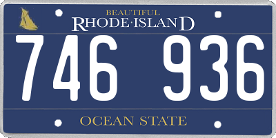 RI license plate 746936