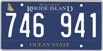 RI license plate 746941