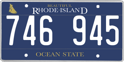 RI license plate 746945