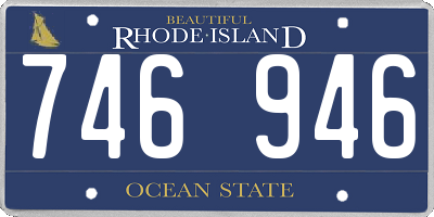 RI license plate 746946
