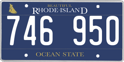 RI license plate 746950