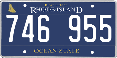 RI license plate 746955