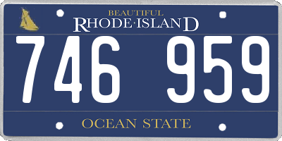 RI license plate 746959