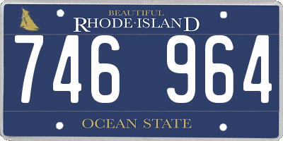 RI license plate 746964