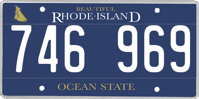 RI license plate 746969