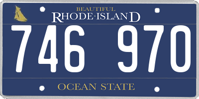 RI license plate 746970