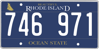RI license plate 746971