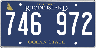 RI license plate 746972