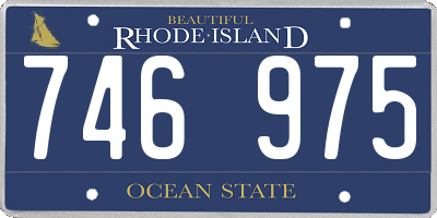 RI license plate 746975