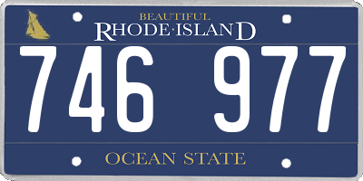 RI license plate 746977