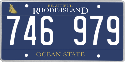 RI license plate 746979