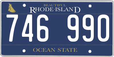 RI license plate 746990