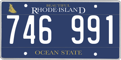 RI license plate 746991