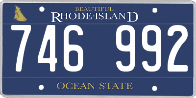 RI license plate 746992