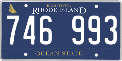 RI license plate 746993