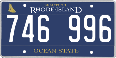 RI license plate 746996