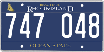 RI license plate 747048