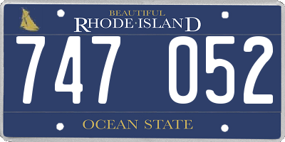 RI license plate 747052