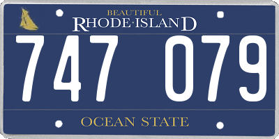 RI license plate 747079
