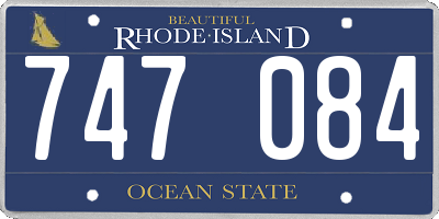RI license plate 747084
