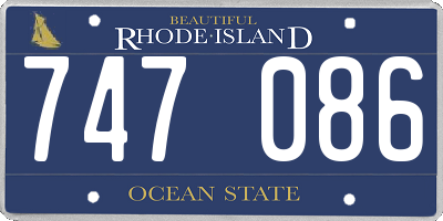 RI license plate 747086