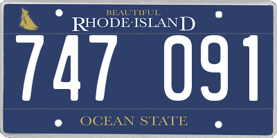 RI license plate 747091