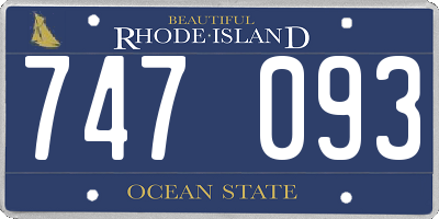 RI license plate 747093