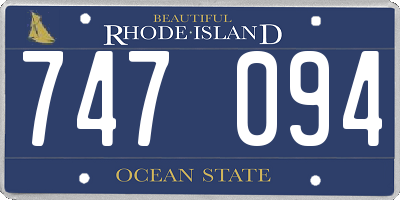 RI license plate 747094