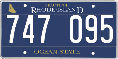 RI license plate 747095