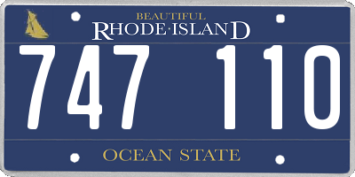 RI license plate 747110
