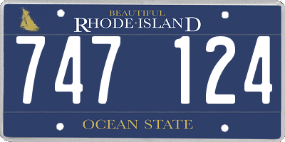 RI license plate 747124