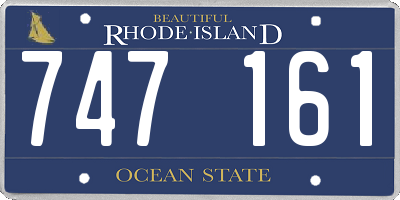 RI license plate 747161