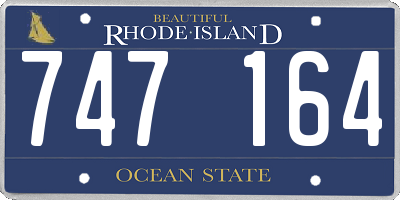 RI license plate 747164