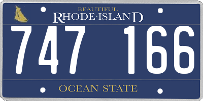 RI license plate 747166