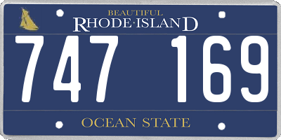 RI license plate 747169