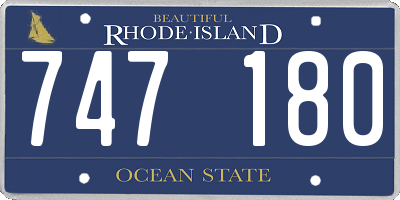 RI license plate 747180