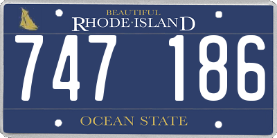 RI license plate 747186