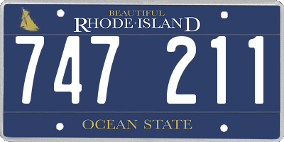 RI license plate 747211
