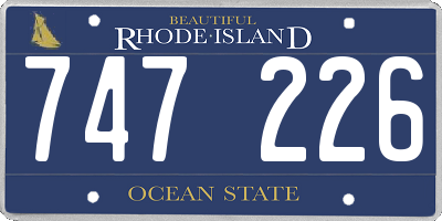 RI license plate 747226