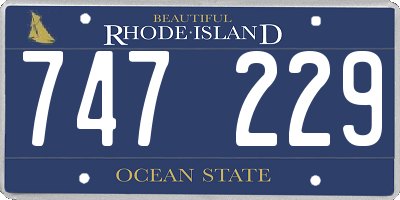 RI license plate 747229