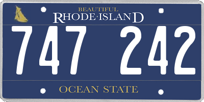 RI license plate 747242