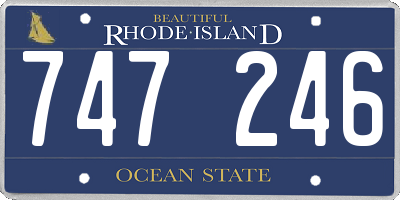 RI license plate 747246