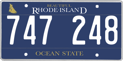RI license plate 747248