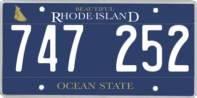 RI license plate 747252