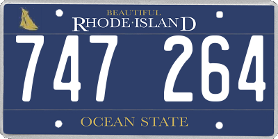 RI license plate 747264